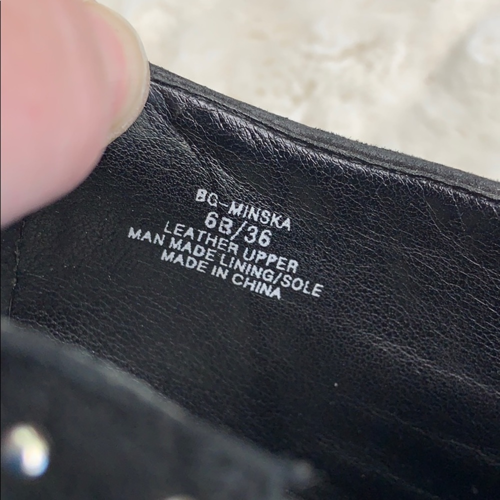 BCBG Black Buckled Heeled Shoes - Picture 7 of 8